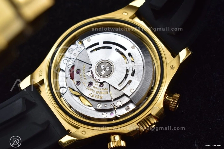 SA Daytona 116518 Oysterflex Reliable Rubber Strap Dial Best on Edition Lume 764 YG BTF 1:1 0323